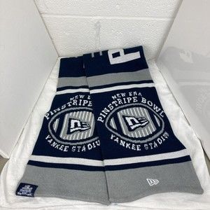 New Era New York Pinstripe Bowl College Football Scarf Unisex 48”Long N 8” Wide